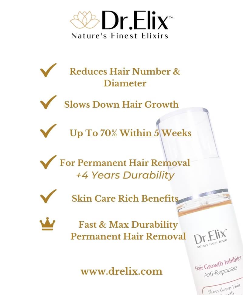 Expert Hair Growth Inhibitor Serum For Permanent Hair Removal Dr Elix
